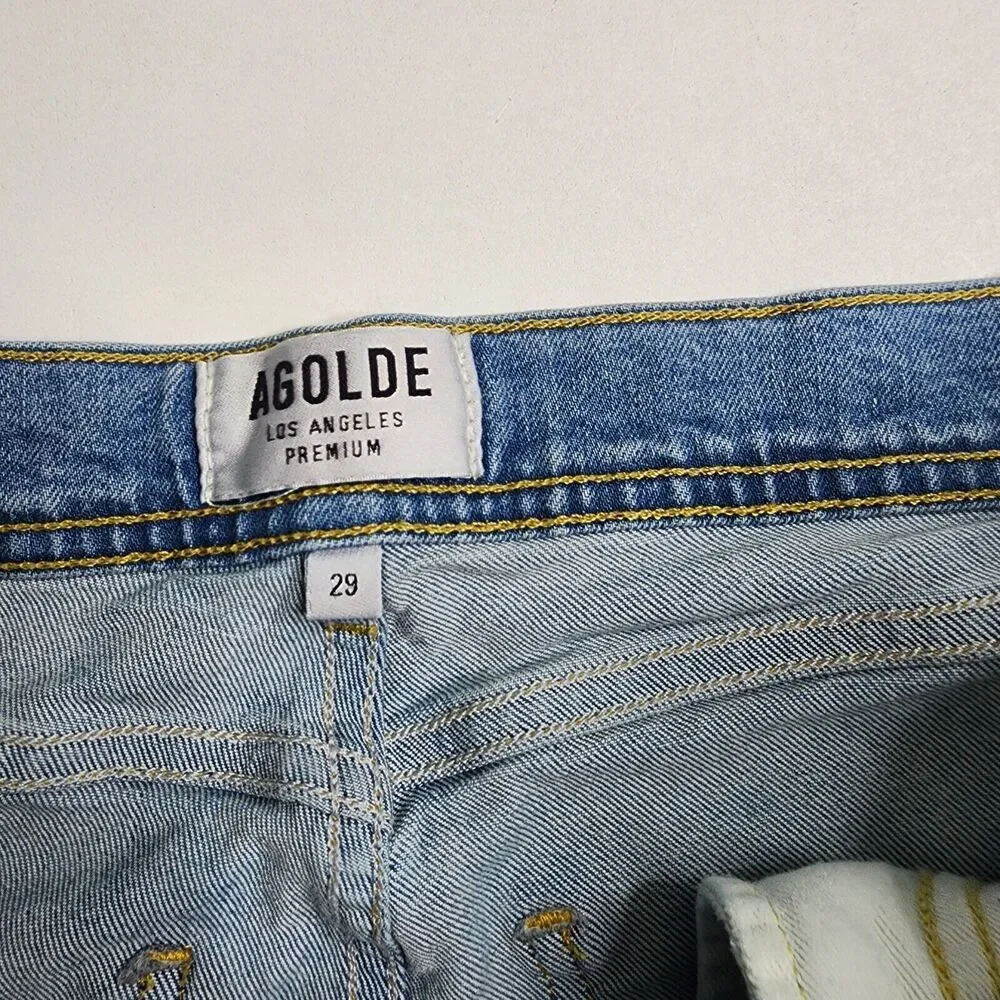 AGOLDE Roxanne Super‎ High Rise Distressed Jeans a051-812 Size 29